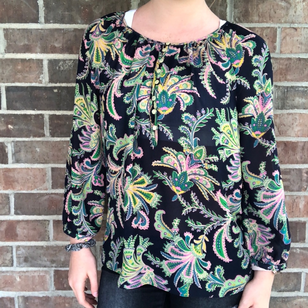 Chaps Paisley Blouse